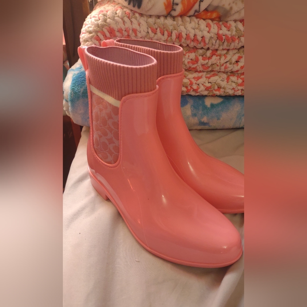COACH rain boots